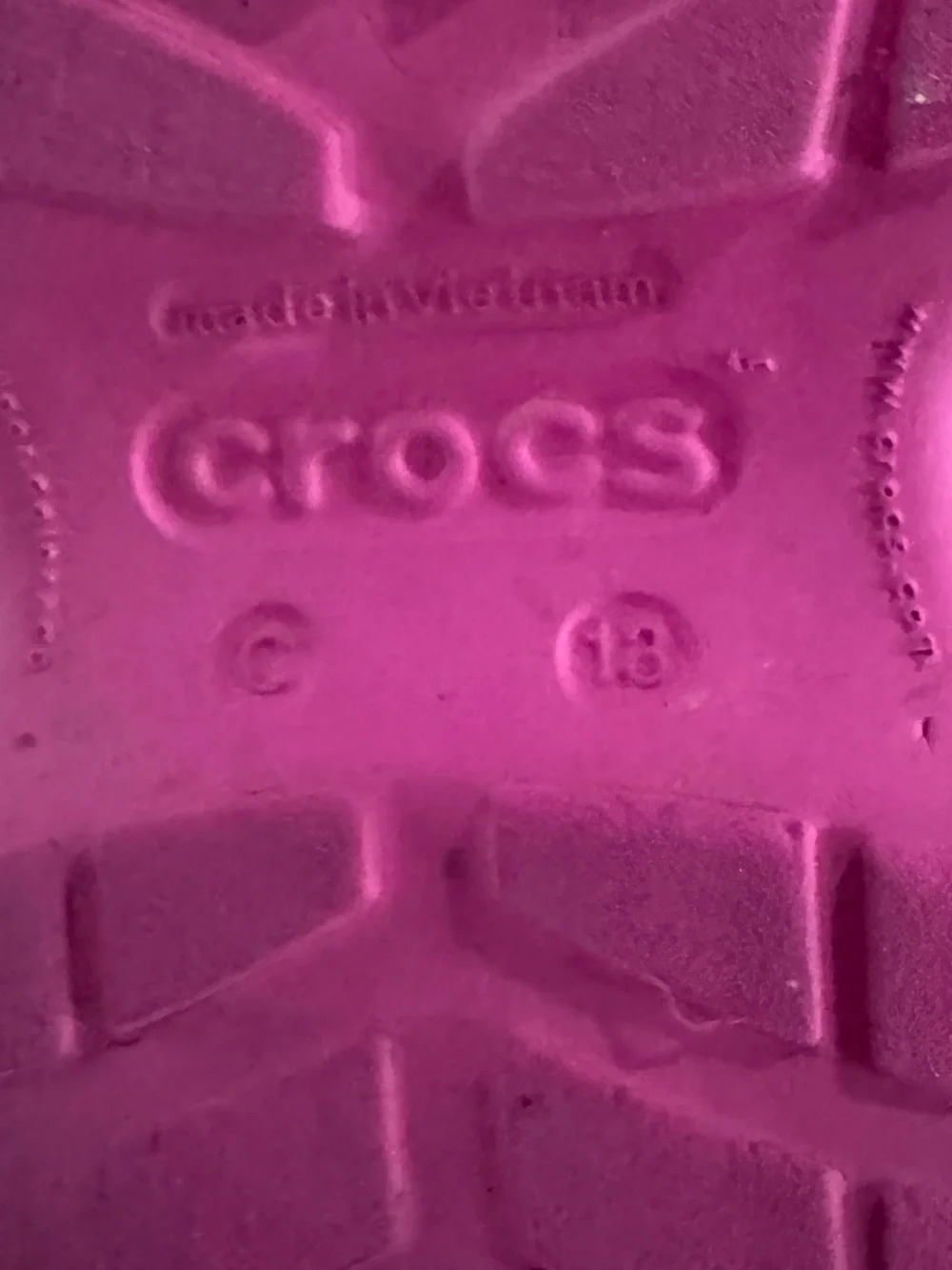 Women’s CROCS Pink Slip-On Clog Rain Boots Size 13